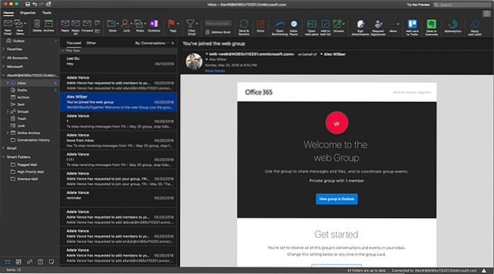 tema scuro outlook 2016 mac