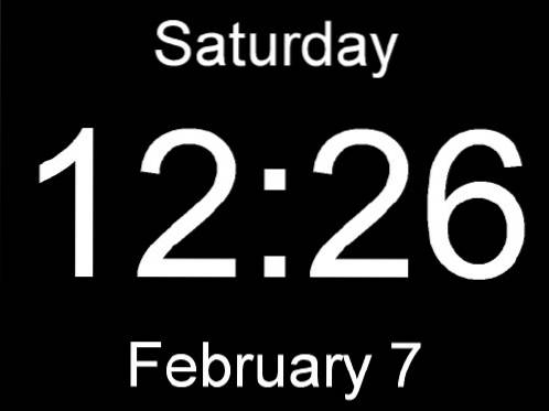 date and time screensaver windows 7
