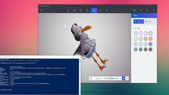 elimina paint 3d windows 10