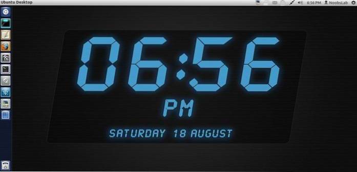 desktop digital clock windows 10
