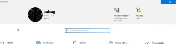 disabilitare le impostazioni dell'intestazione di Windows 10