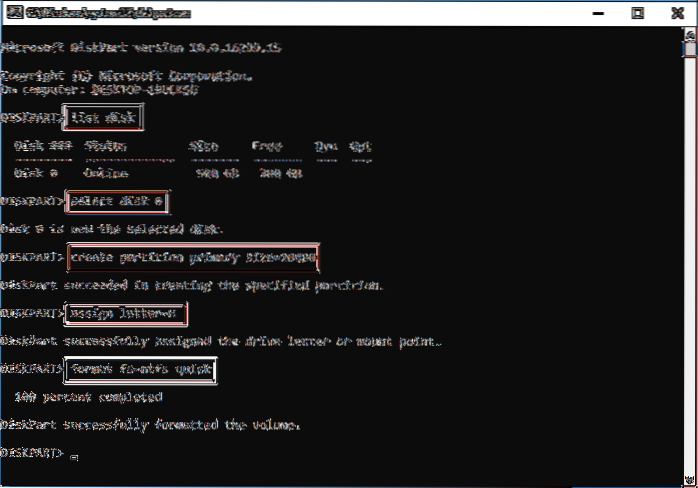 disk partition windows 10 cmd