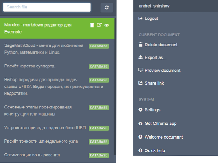 démarque Evernote