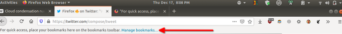 firefox pro rychlý přístup, vložte své záložky