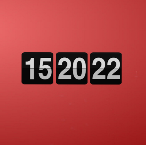 flip clock widget windows 10