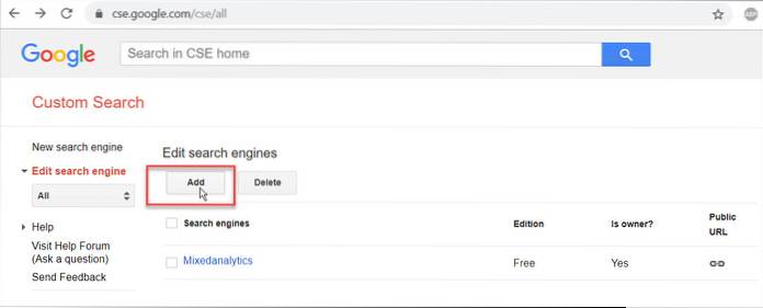 Google Suchmaschine API