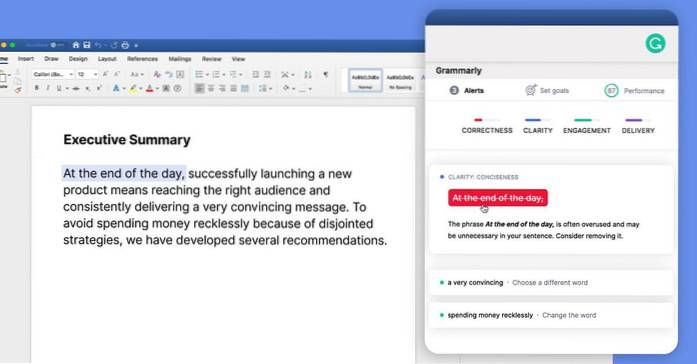 gramática para palavra mac