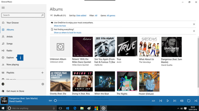 Groove musica offline