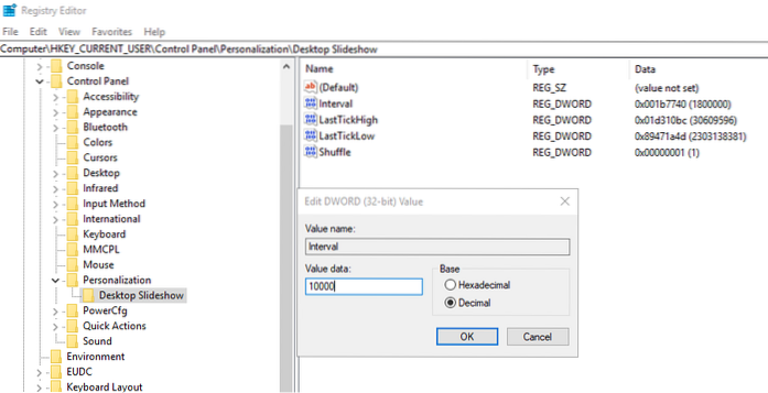 hkey_current_usercontrol panelpersonalizationdesktop slideshow