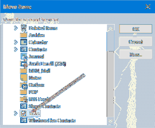 how do i restore a to do list in outlook