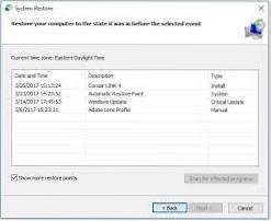 kolik bodů obnovení v systému Windows 10