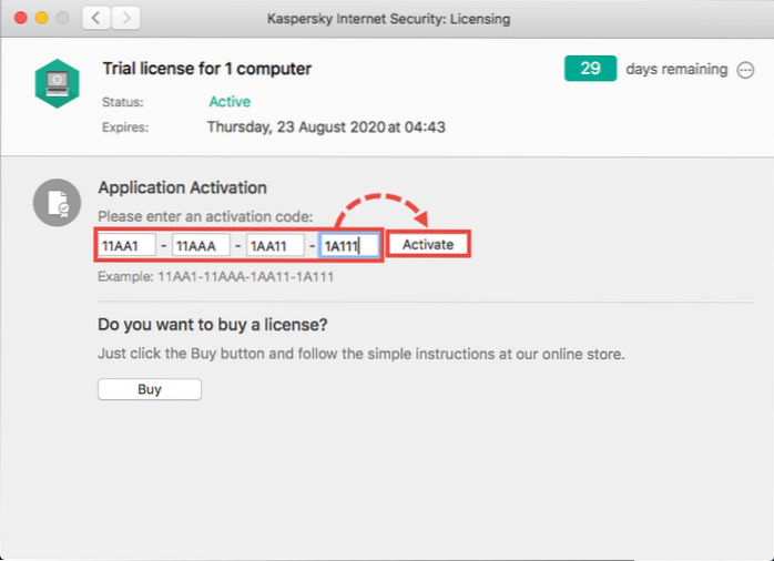 hoe kaspersky internetbeveiliging te activeren