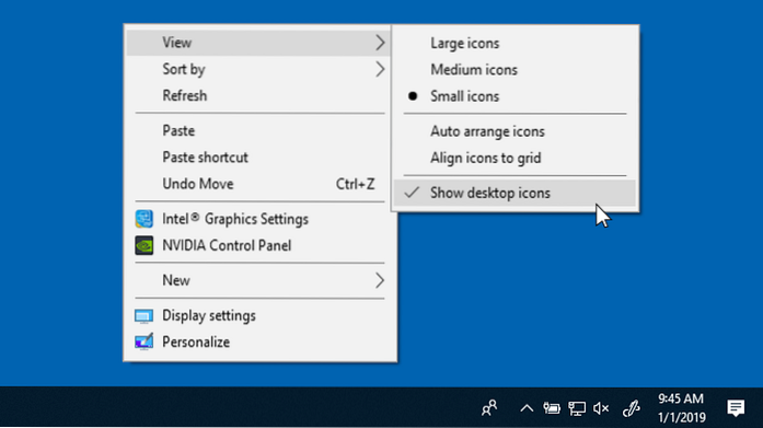 So ändern Sie die Größe von Symbolen auf dem Desktop