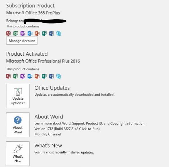 jak sprawdzić datę ważności pakietu Microsoft Office 2019