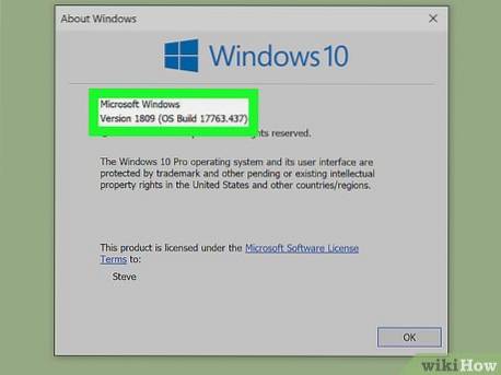 jak zkontrolovat verzi systému Windows