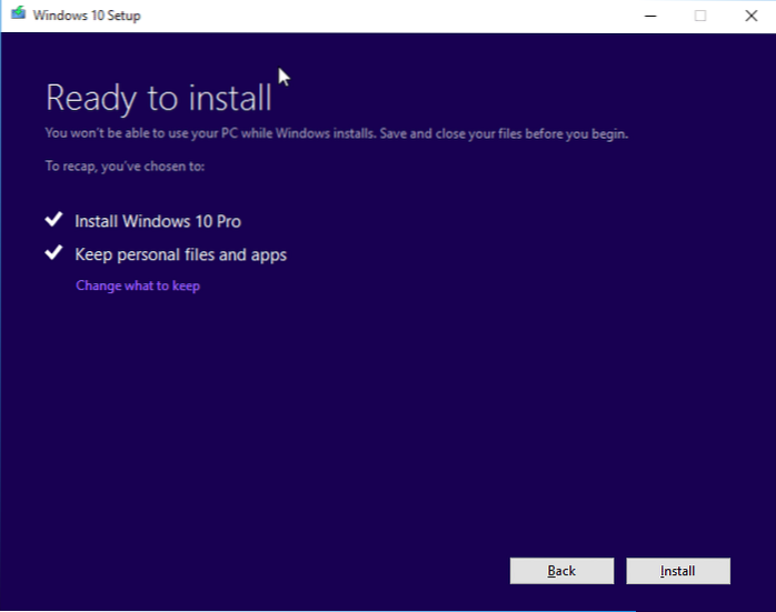 comment nettoyer l'installation de windows 10 à partir du fichier iso