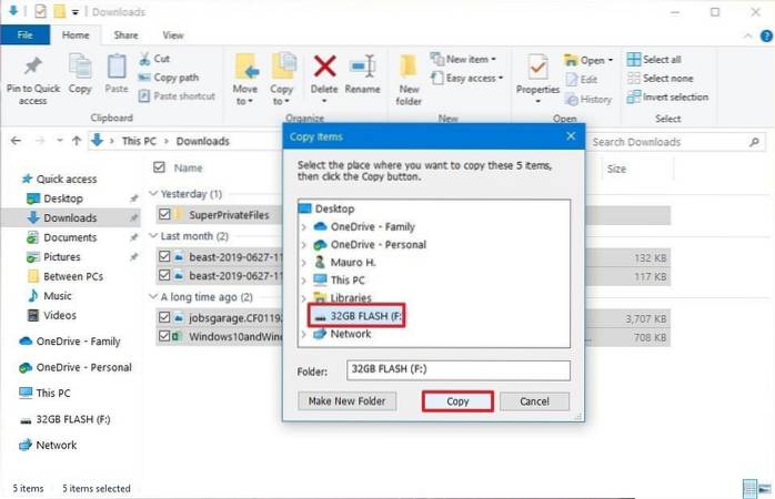 how to copy usb to usb on windows 10