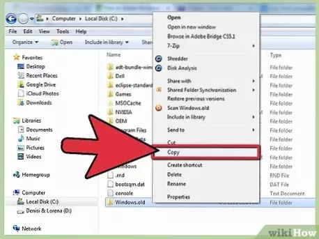 jak odstranit kopii systému Windows