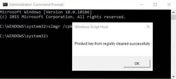 how to delete license key from registry