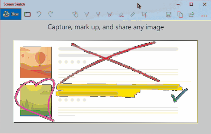 how to delete snip and sketch image
