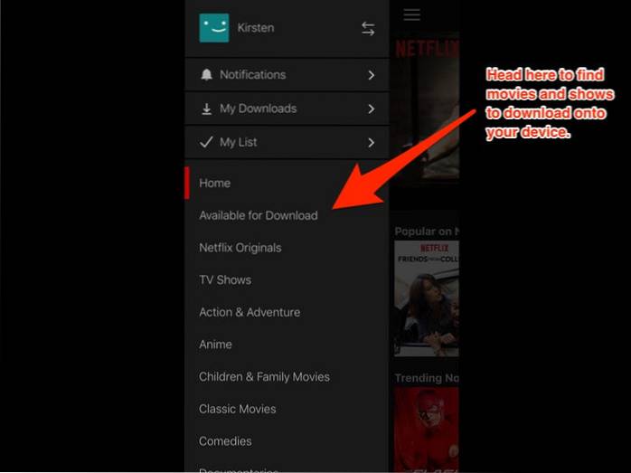 comment télécharger depuis netflix