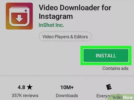 hur man laddar ner video från instagram