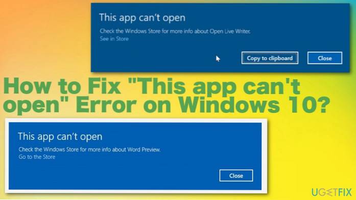 how to fix open with problem windows 10