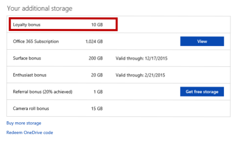 jak získat 15 GB onedrive