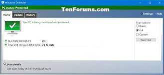how to get windows defender to scan email attachments