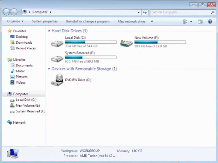 how to hide system reserved partition in windows 7