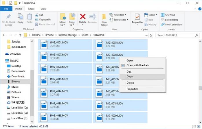 come importare foto dal vivo da iPhone a Windows