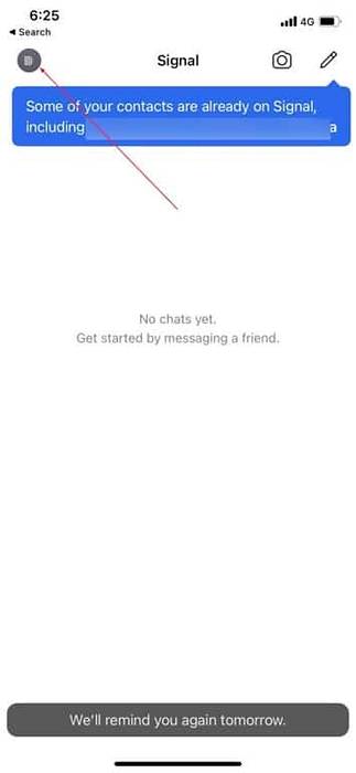 jak se odhlásit ze signální aplikace