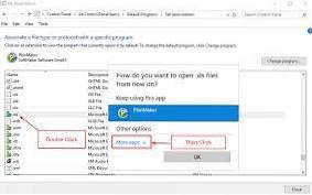 how to make excel 2010 default over 2016 in windows 10