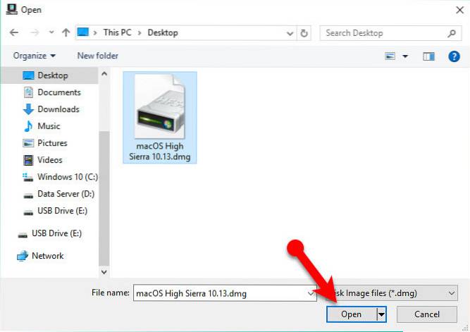 hur man gör Windows 7 startbar USB på Mac High Sierra