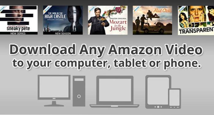 jak hrát stažené video Amazon Prime na PC