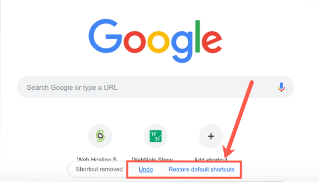 cum să eliminați sigla Google din fila nouă