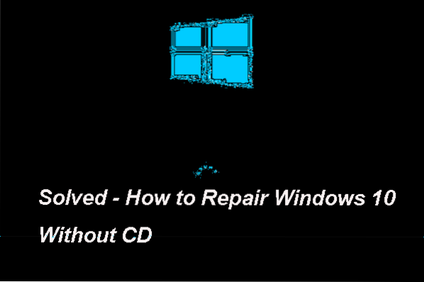 how to repair windows 10 without formatting