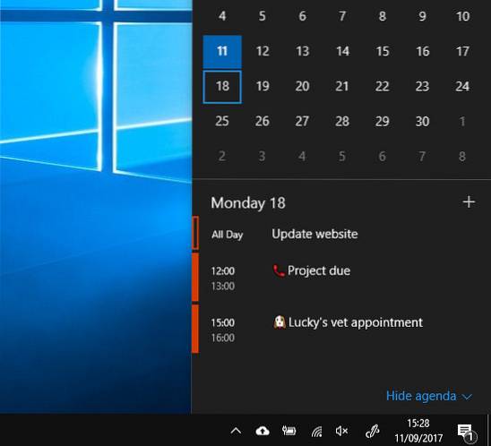 Jak Zobrazit Kalend Na Hlavn m Panelu V Syst mu Windows 10 Naneedigital