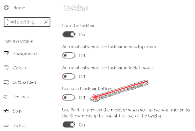 So zeigen Sie kleine Symbole in der Taskleiste in Windows 7 an