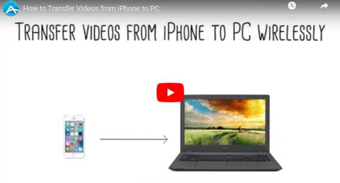 wie man Videos drahtlos vom iPhone auf den PC überträgt