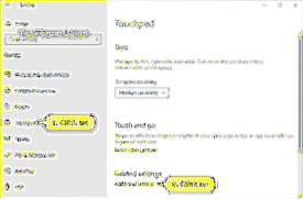 Touchpad-vensters inschakelen 10