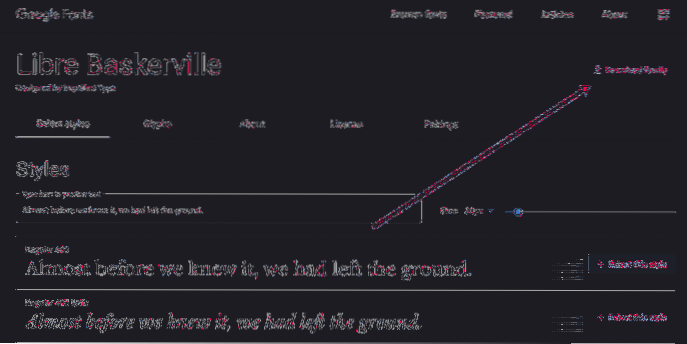 jak rozpakować czcionki Google