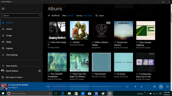 hur man uppdaterar groove-musik i Windows 10
