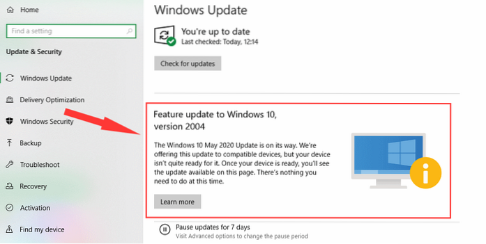 cum se actualizează Windows 10