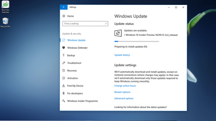 jak aktualizovat Windows 10 zasvěcený náhled