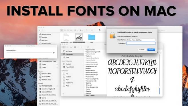 hur man använder google-teckensnitt i word mac