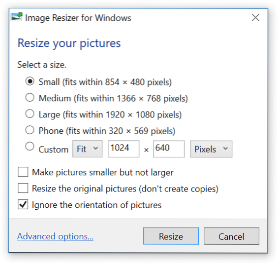 Image Resizer pro Windows