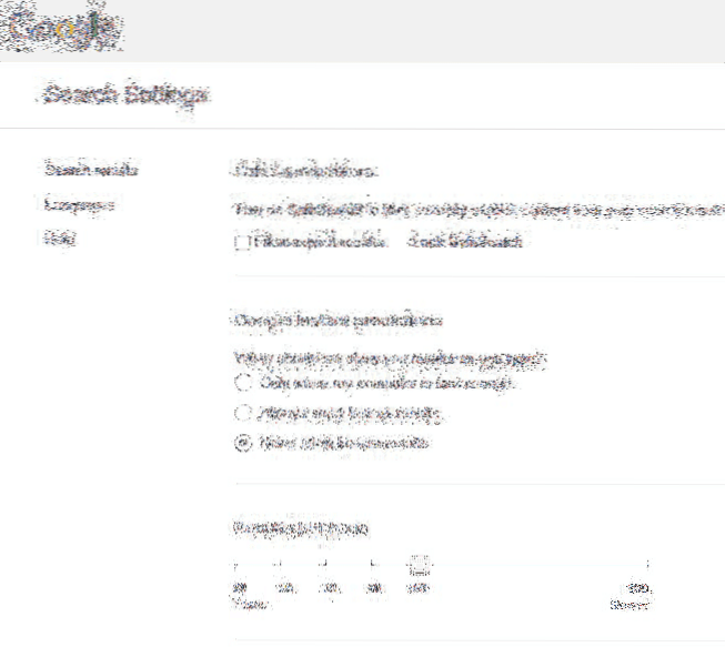 aumentar los resultados de google por página