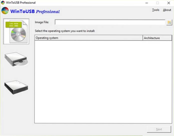 install windows on external hard drive