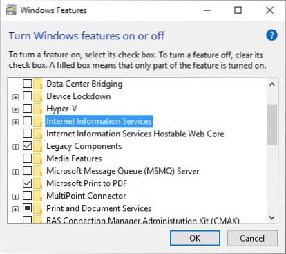internet explorer ontbreekt in windows features windows 10